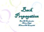 Back Propagation - slide 1