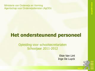 het ondersteunend personeel