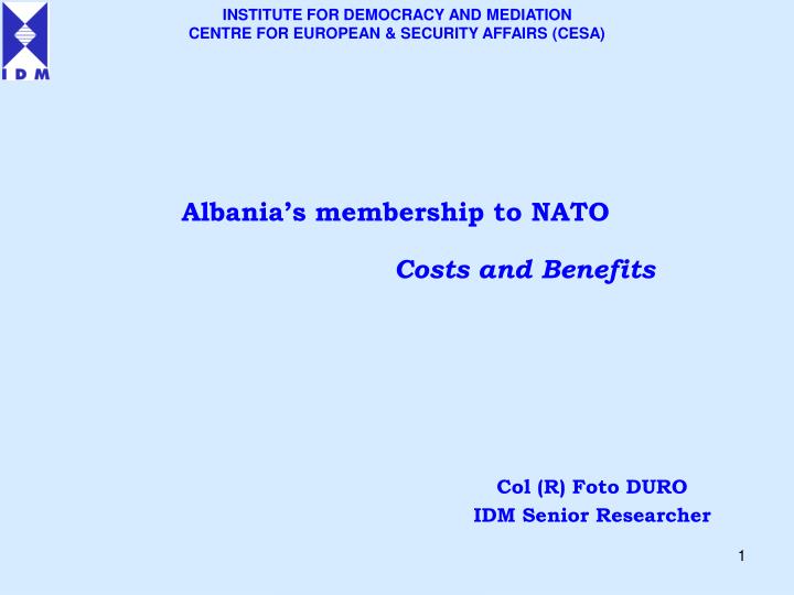 albania s membership to nato