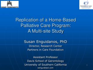 Replication of a Home-Based Palliative Care Program: A Multi-site Study