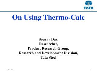 On Using Thermo-Calc