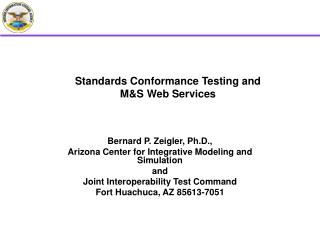 Standards Conformance Testing and M&amp;S Web Services