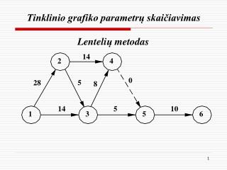 tinklinio grafiko parametr skai iavimas