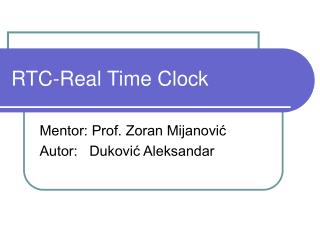rtc real time clock