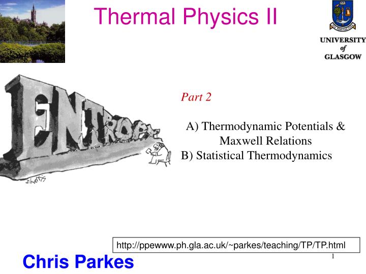 thermal physics ii