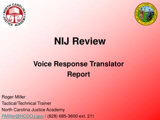 NIJ Review