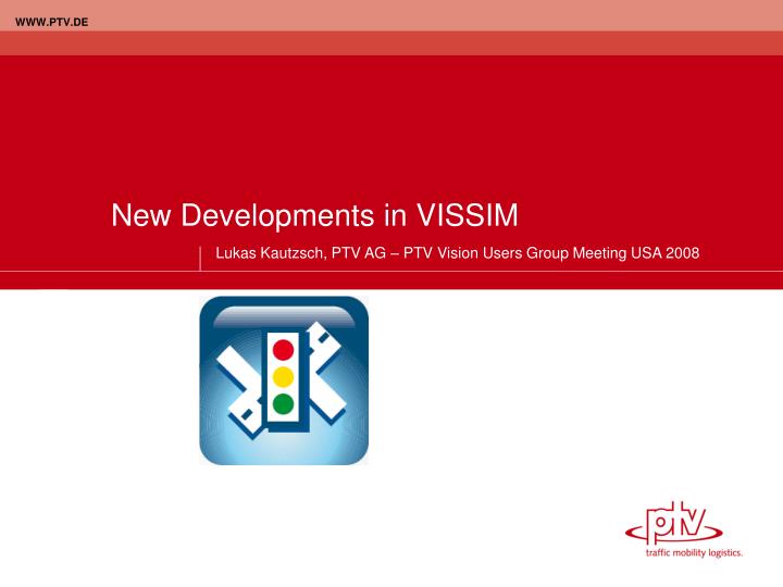 new developments in vissim