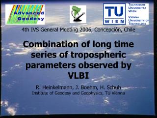 Combination of long time series of tropospheric parameters observed by VLBI