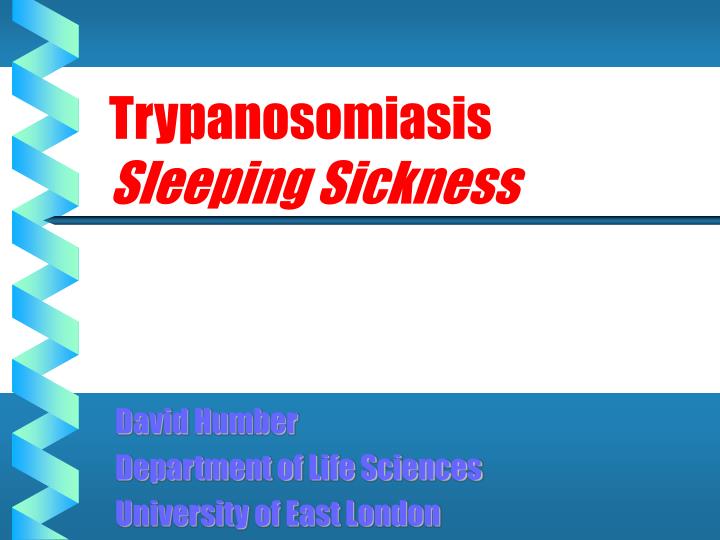 trypanosomiasis sleeping sickness