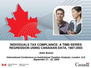 INDIVIDUALS TAX COMPLIANCE: A TIME-SERIES REGRESSION USING CANADIAN DATA, 1987-2003
