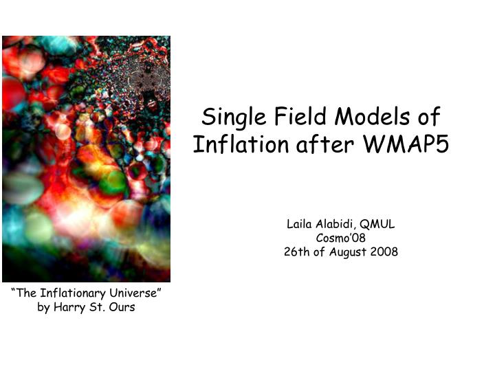 single field models of inflation after wmap5