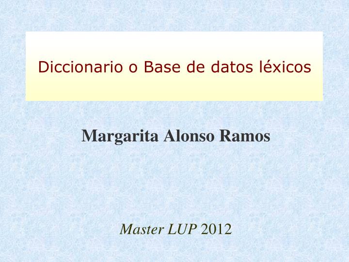 margarita alonso ramos master lup 2012