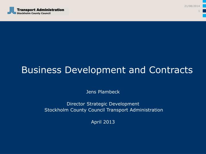 business development and contracts