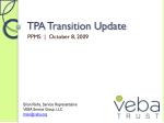 TPA Transition Update - slide 1