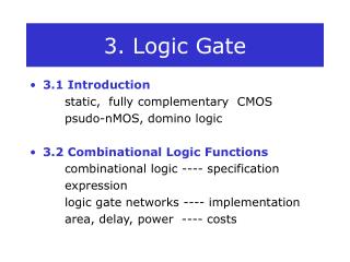 3. Logic Gate