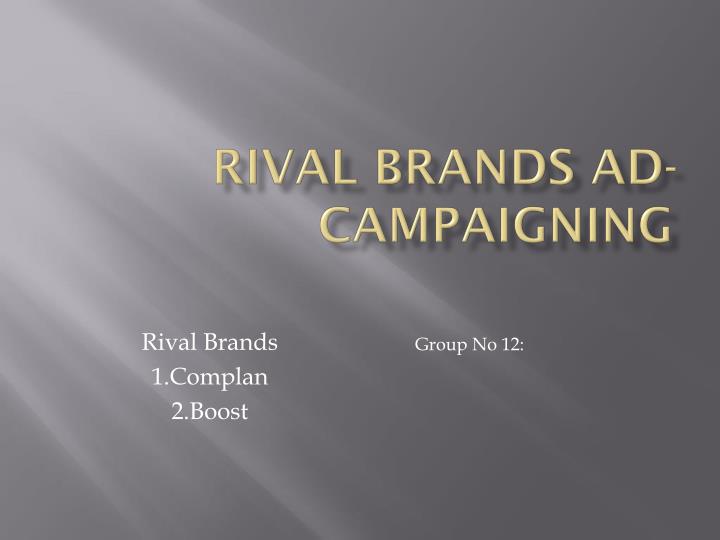 rival brands ad campaigning