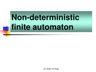 Non-deterministic finite automaton