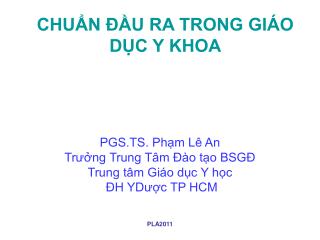 chu n u ra trong gi o d c y khoa