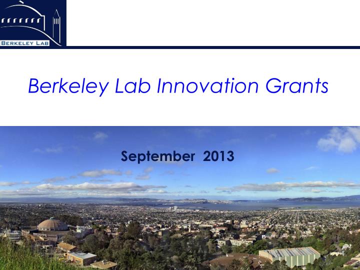 berkeley lab innovation grants