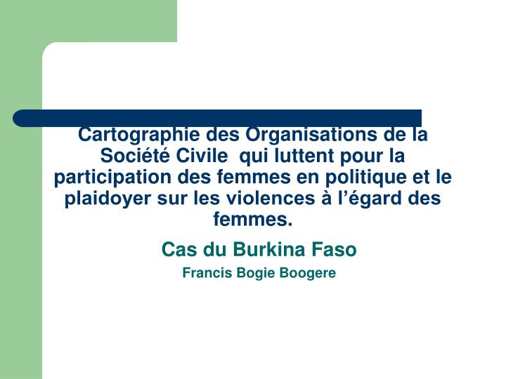 cas du burkina faso francis bogie boogere