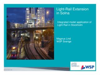 Light-Rail Extension in Solna