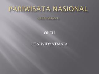 pariwisata nasional pertemuan i