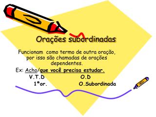 ora es subordinadas