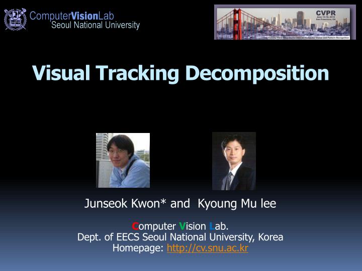visual tracking decomposition
