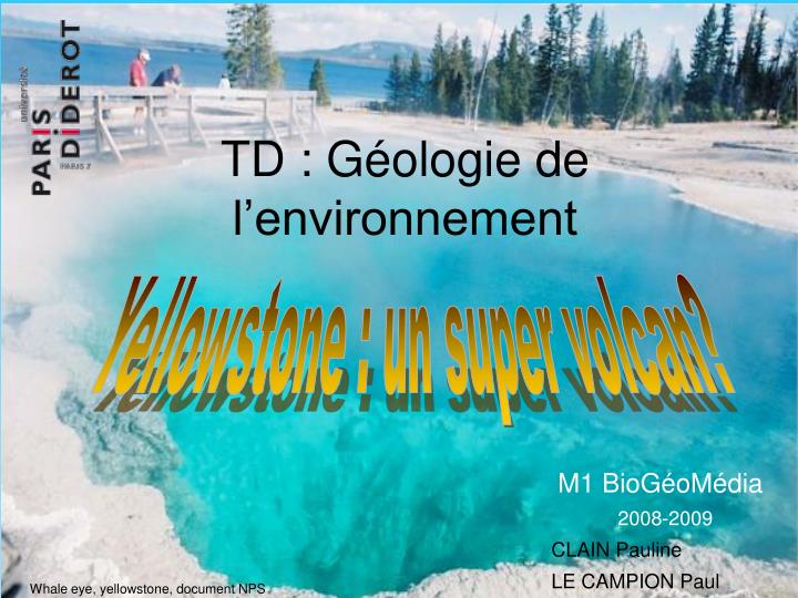 td g ologie de l environnement