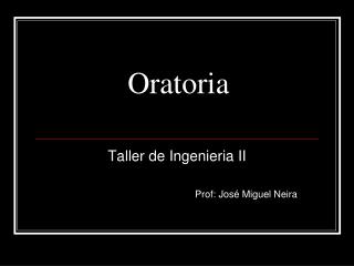oratoria
