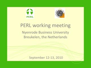 PERL working meeting Nyenrode Business University Breukelen , the Netherlands