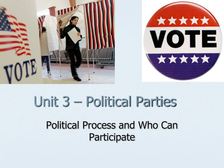 unit 3 political parties