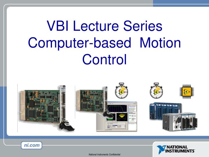 vbi lecture series computer based motion control