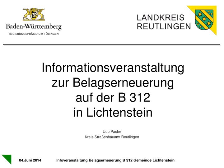 informationsveranstaltung zur belagserneuerung auf der b 312 in lichtenstein