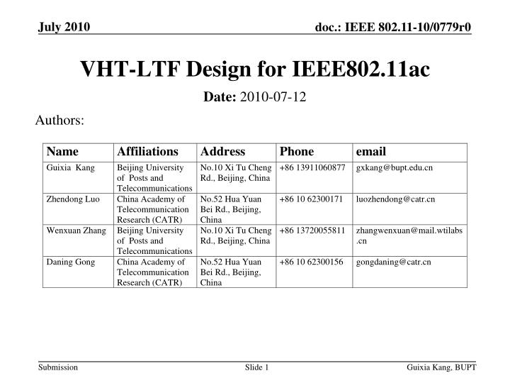 vht ltf design for ieee802 11ac