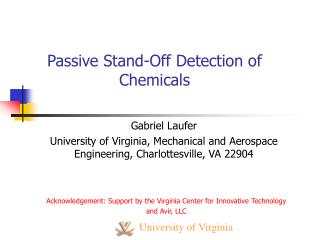 Passive Stand-Off Detection of Chemicals