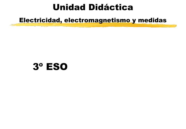 unidad did ctica electricidad electromagnetismo y medidas