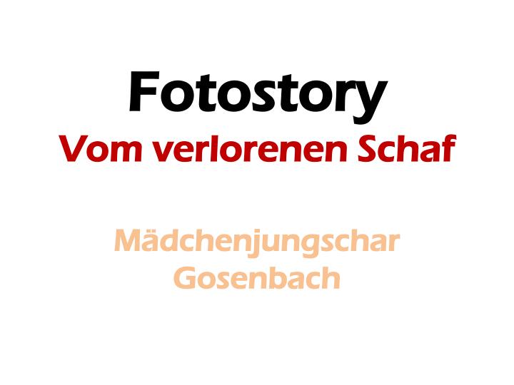 fotostory vom verlorenen schaf