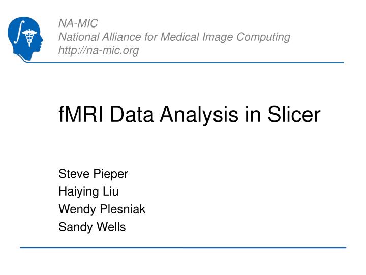 fmri data analysis in slicer