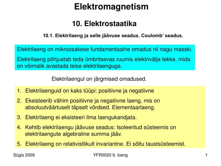 10 elektrostaatika