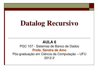datalog recursivo