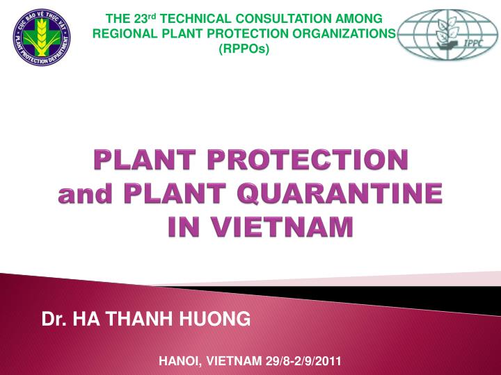 plant protection and plant quarantine in vietnam