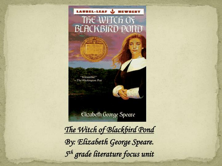 the witch of blackbird pond by elizabeth george speare 5 th grade literature focus unit