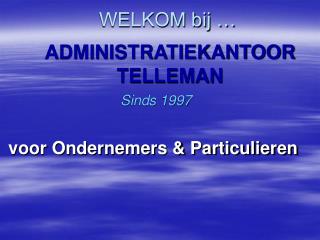 welkom bij