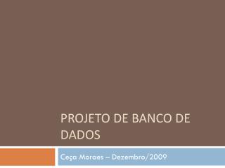 projeto de banco de dados