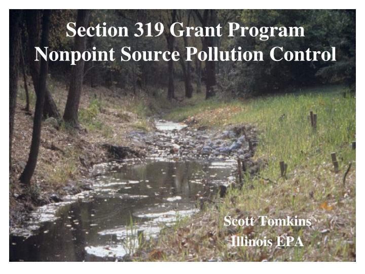 section 319 grant program nonpoint source pollution control