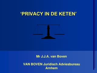 privacy in de keten