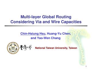 Multi-layer Global Routing Considering Via and Wire Capacities