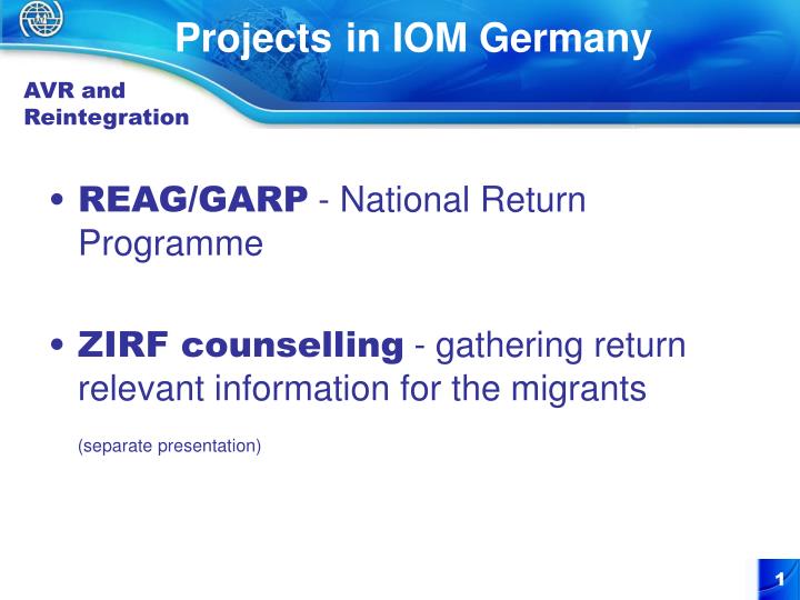 projects in iom germany