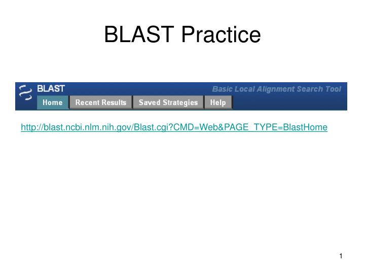 blast practice